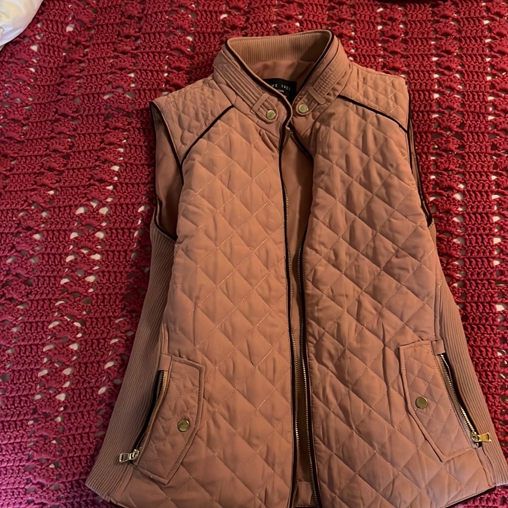 Medium “Dusty Rose,” Quilted Vest